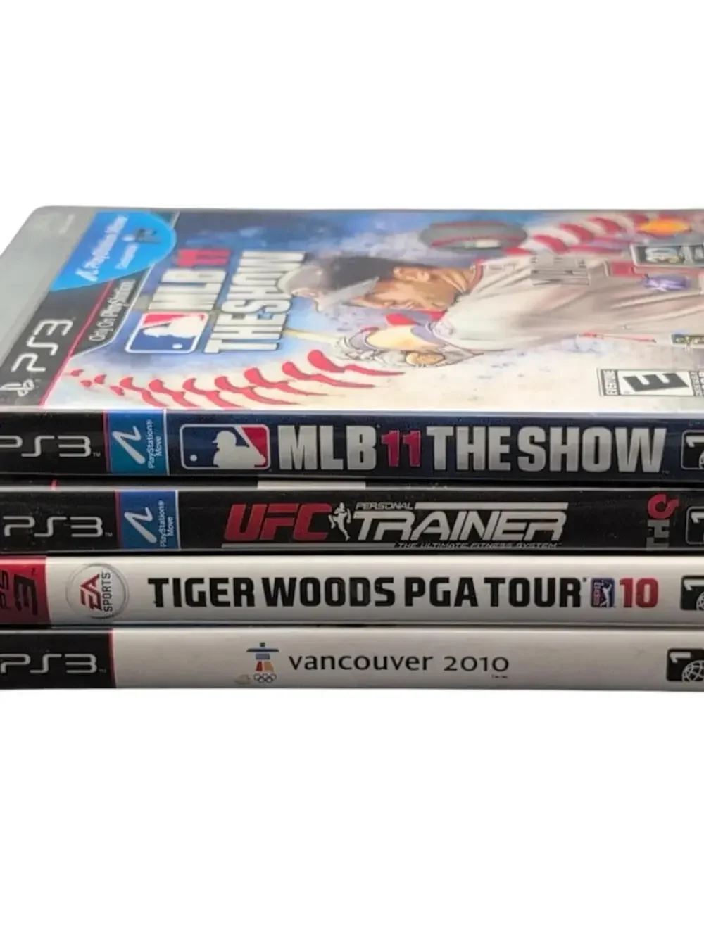 PlayStation 3 Games Lot‎ MLB 11 The Show UFC Trainer Tiger Woods Vancouver 2010